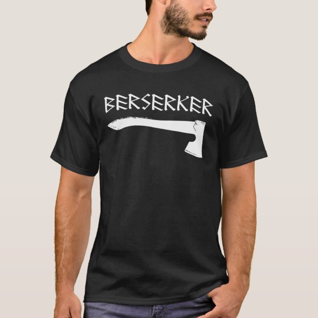 Berserker-Axt Wikinger Odin Thor Walhalla Asgard T-Shirt (Vorderseite)