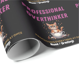Berserker der Überdenker Verwandte Katzen Humor Geschenkpapier