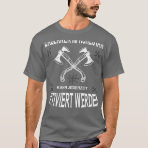 Berserker Remüde Viking Viking Ax Runes T-Shirt