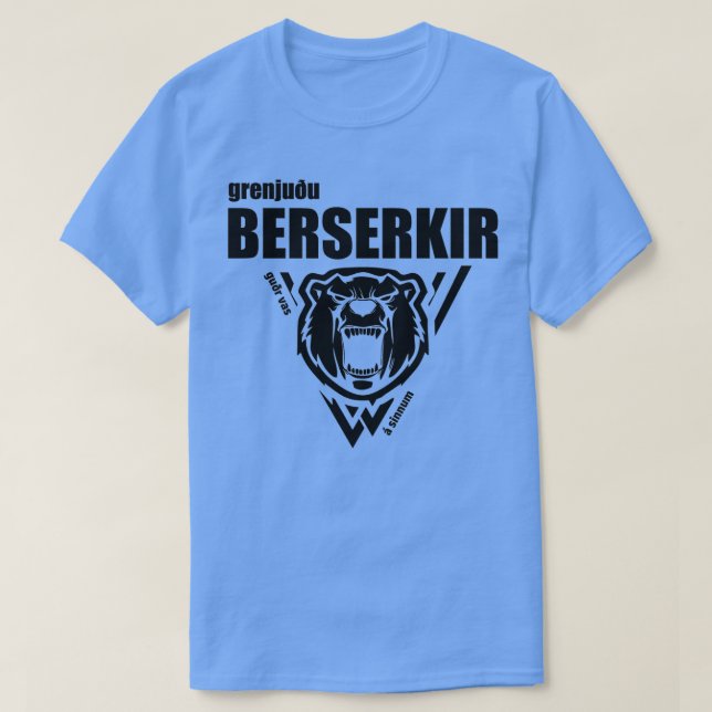 Berserkir Berserker Vikings Black T-Shirt (Design vorne)