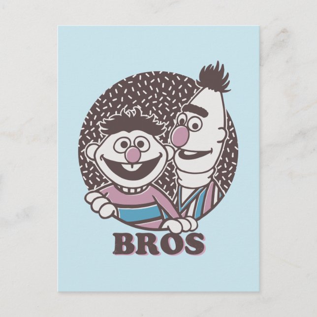 Bert & Ernie | Bros Postkarte (Vorderseite)