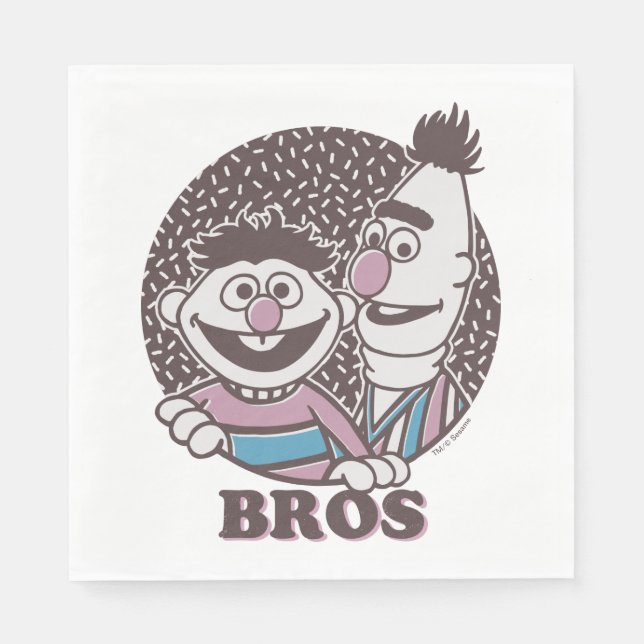 Bert & Ernie | Bros Serviette (Vorderseite)