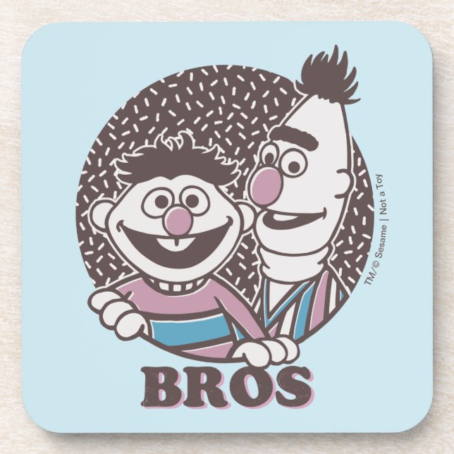 Bert & Ernie | Brüder Getränkeuntersetzer (Vorderseite)