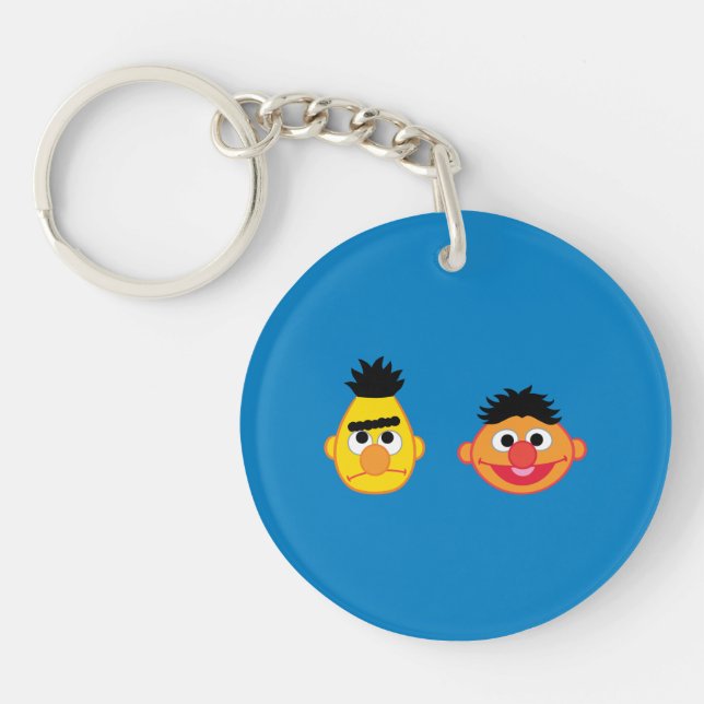 Bert & Ernie Emojis Schlüsselanhänger (Vorderseite)