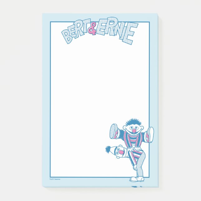 Bert & Ernie | Immer für dich da Post-it Klebezettel (Vorderseite)