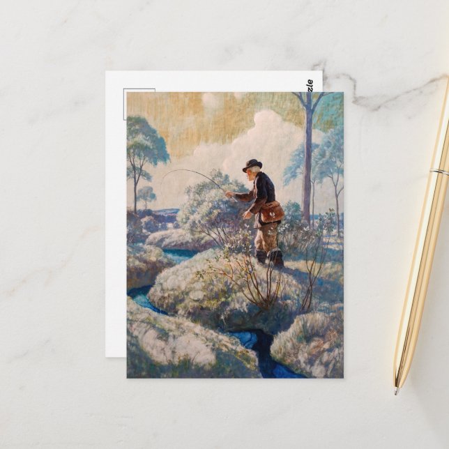 Bert McCorrison von Newell Convers Wyeth Postkarte (Vorderseite/Rückseite Beispiel)