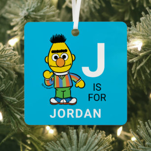 Bert Personalisierter Name mit Foto Ornament Aus Metall