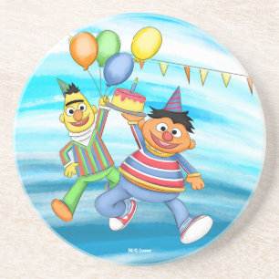 Bert und Ernie Birthday Balloons Getränkeuntersetzer