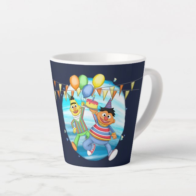 Bert und Ernie Birthday Balloons Milchtasse (Rechte Ecke)