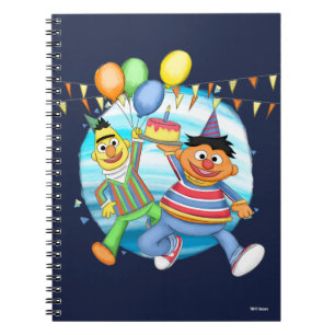 Bert und Ernie Birthday Balloons Notizblock