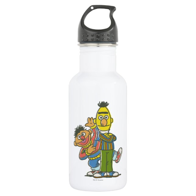 Bert und Ernie Classic Style Edelstahlflasche (Vorderseite)