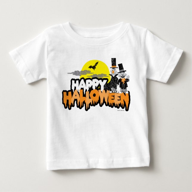 Bert und Ernie | Frohe Halloween Baby T-shirt (Vorderseite)