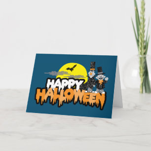 Bert und Ernie   Frohe Halloween Karte