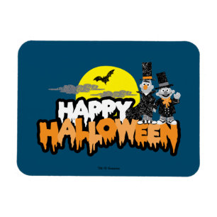 Bert und Ernie   Frohe Halloween Magnet