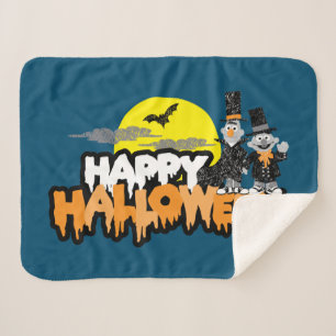 Bert und Ernie Frohe Halloween Sherpadecke