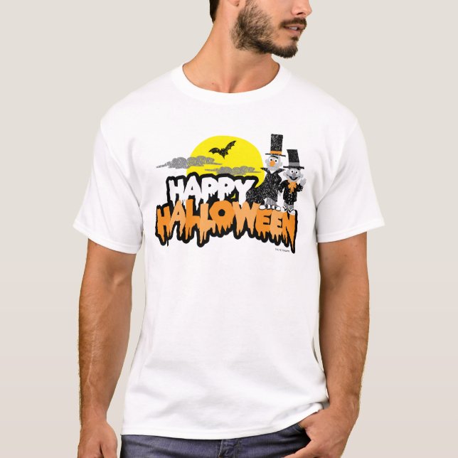 Bert und Ernie | Frohe Halloween T-Shirt (Vorderseite)