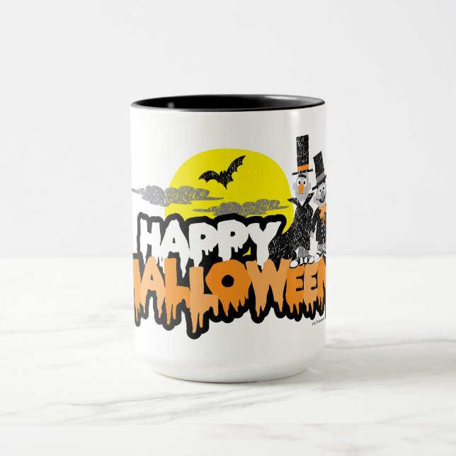 Bert und Ernie | Frohe Halloween Tasse (Zentrum)