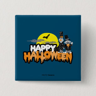 Bert und Ernie Frohes Halloween Button