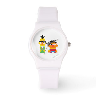 Bert und Ernie Pixel Art Armbanduhr