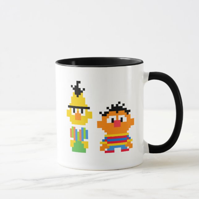 Bert und Ernie Pixel Art Tasse (Rechts)