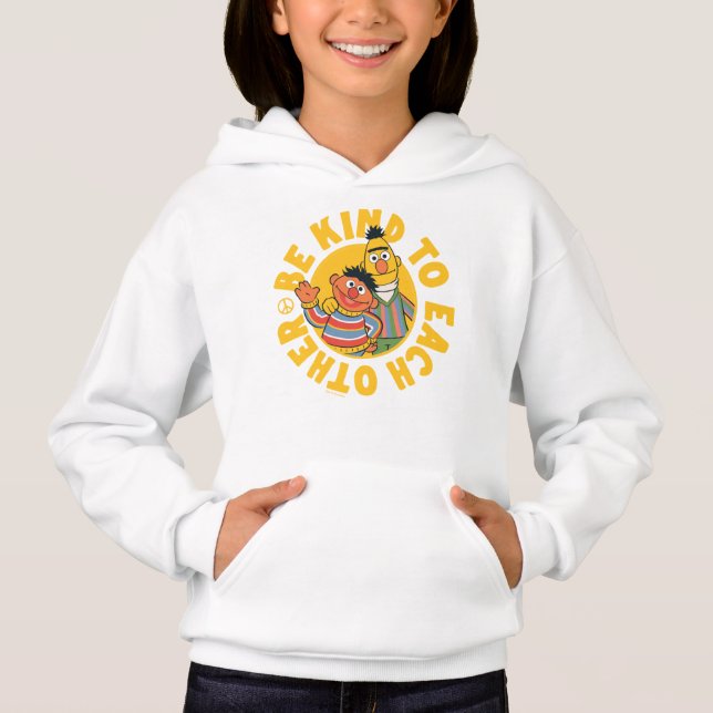 Bert und Ernie | Seien Sie freundlich Hoodie (Vorderseite)
