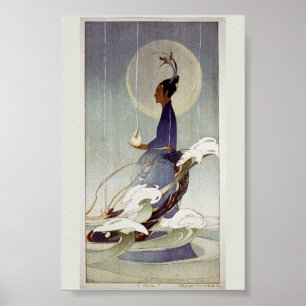 Bertha Boynton Lum - Asien - c1920 - Color Woodcut Poster