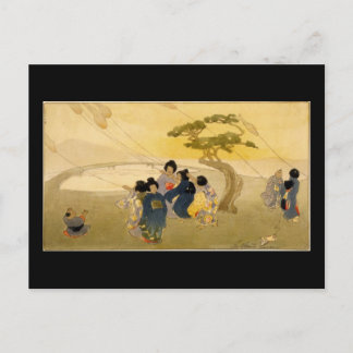 Bertha Boynton Lum Kites Postkarte