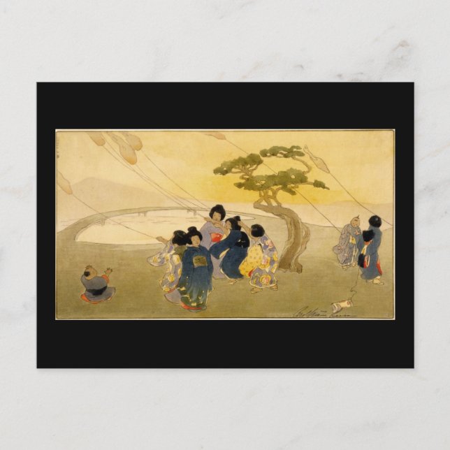 Bertha Boynton Lum Kites Postkarte (Vorderseite)