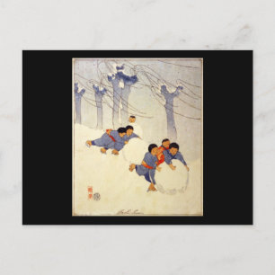 Bertha Boynton Lum Snowballs Postkarte