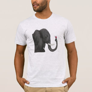 Bertha, der Adorable Elefant und Niedliche Ladybug T-Shirt