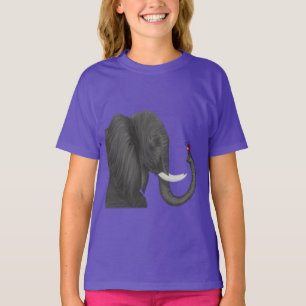 Bertha, der Adorable Elefant und Niedliche Ladybug T-Shirt