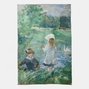 Berthe Morisot - Am Seeufer / Au bord du lac Geschirrtuch