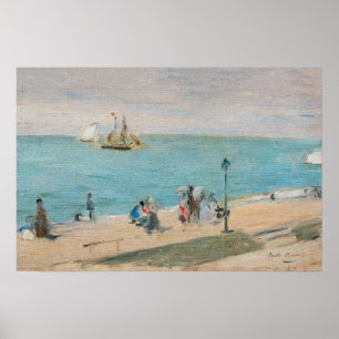 Berthe Morisot - Am Strand, Les Petites-Dalles Poster