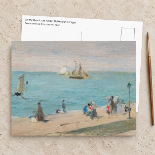 Berthe Morisot - Am Strand, Les Petites-Dalles Postkarte