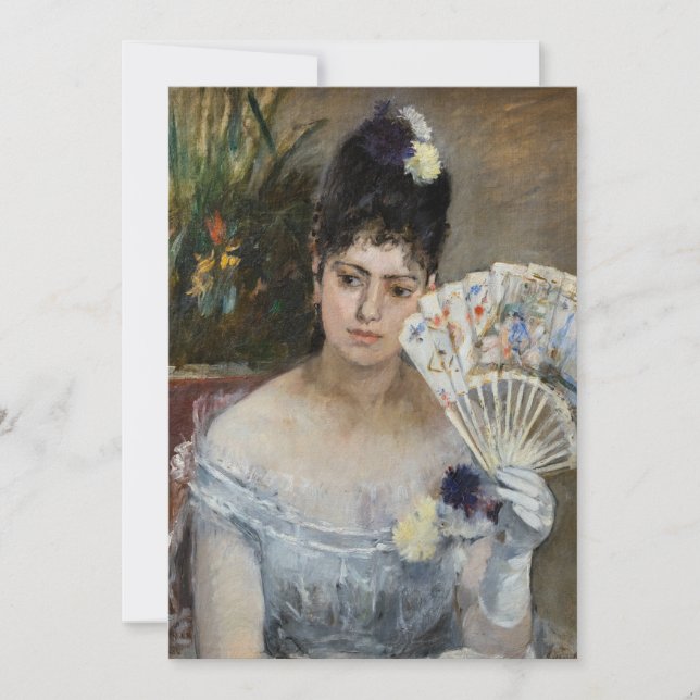 Berthe Morisot - Auf dem Bal Dankeskarte (Vorderseite)