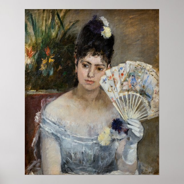 Berthe Morisot - Auf dem Bal Poster (Vorne)