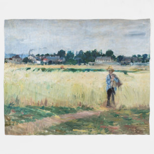 Berthe Morisot - Auf dem Weizenfeld in Gennevillie Fleecedecke