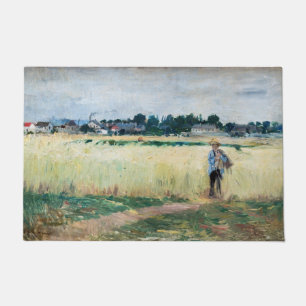 Berthe Morisot - Auf dem Weizenfeld in Gennevillie Fußmatte