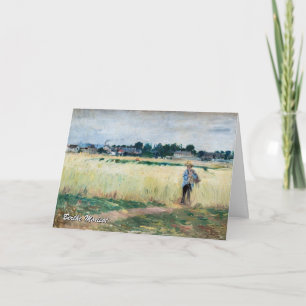 Berthe Morisot - Auf dem Weizenfeld in Gennevillie Karte