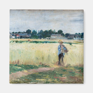 Berthe Morisot - Auf dem Weizenfeld in Gennevillie Magnet