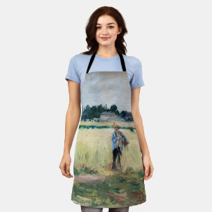 Berthe Morisot - Auf dem Weizenfeld in Gennevillie Schürze