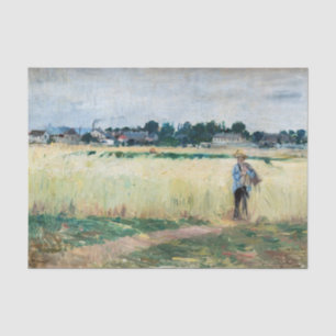 Berthe Morisot - Auf dem Weizenfeld in Gennevillie Seidenpapier