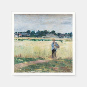 Berthe Morisot - Auf dem Weizenfeld in Gennevillie Serviette