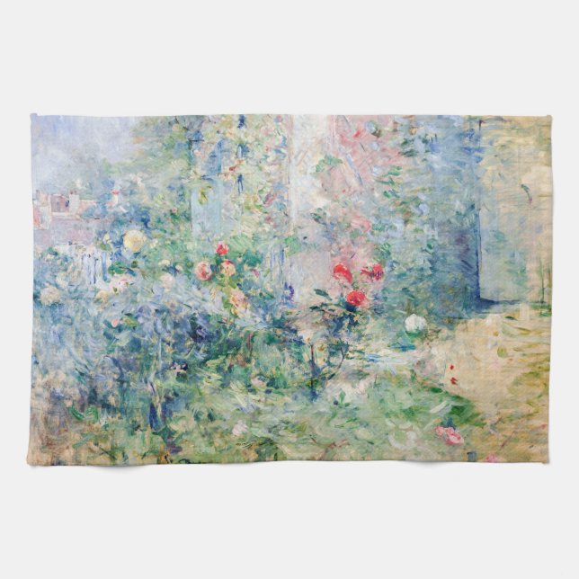 Berthe Morisot - Der Garten von Bougival Geschirrtuch (Horizontal)