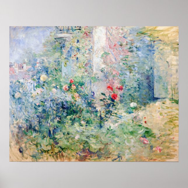 Berthe Morisot - Der Garten von Bougival Poster (Vorne)