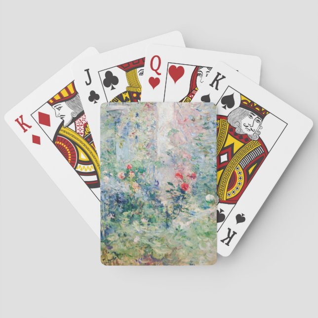 Berthe Morisot - Der Garten von Bougival Spielkarten (Rückseite)