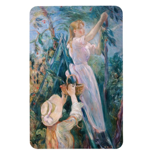 Berthe Morisot - Der Kirschpflücker Magnet (Vertikal)