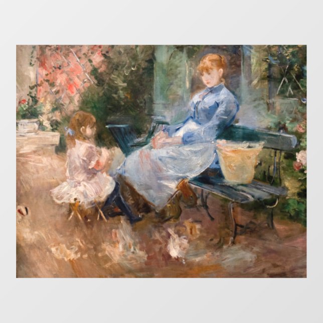Berthe Morisot - Die Fabel Fensteraufkleber (Blatt)