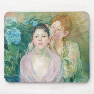 Berthe Morisot - Die Horstensia / Die beiden Schwe Mousepad