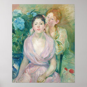 Berthe Morisot - Die Hortensie / Die zwei Schweste Poster